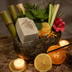 Refreshing Lemongrass Bath Bomb - "Zen Garden Awakening"