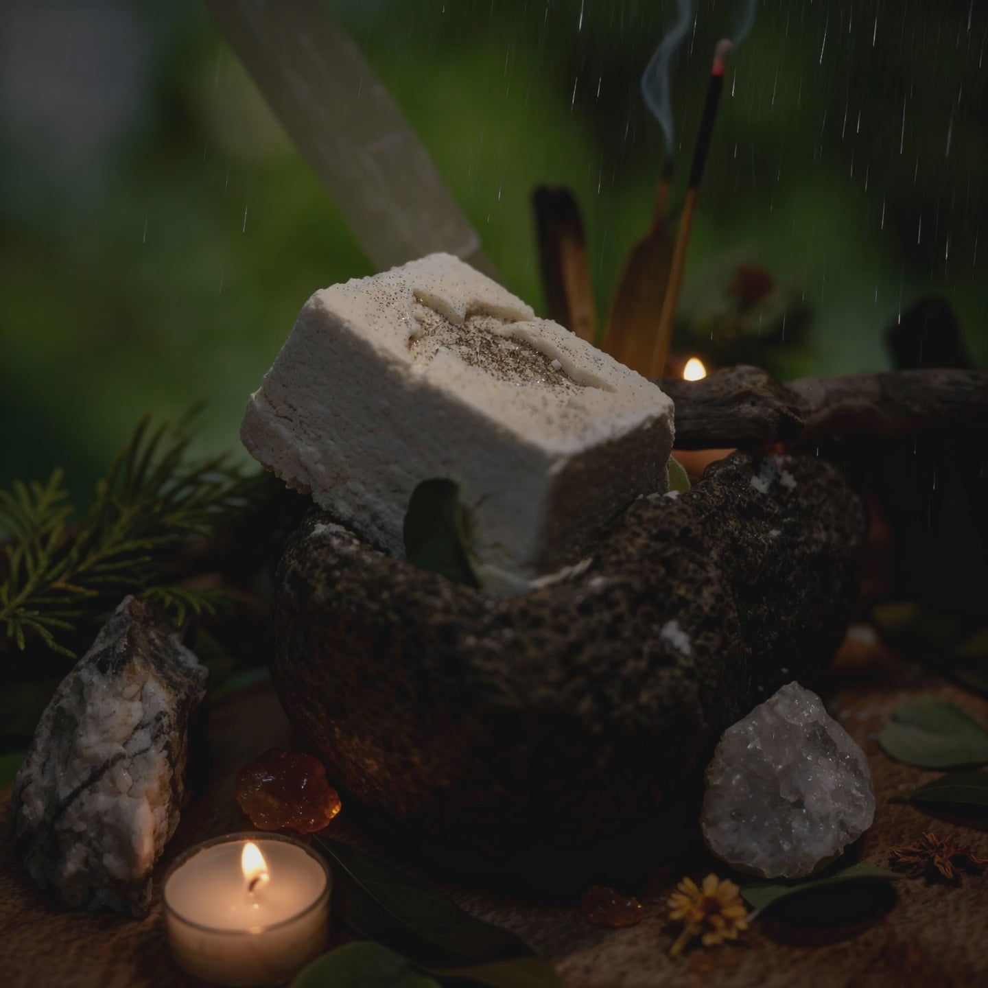 Musky Rain Bath Bomb - "Storm of Seduction"